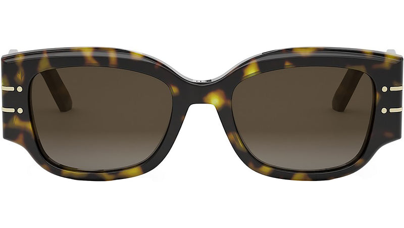 DiorSignature 13I Shiny Havana Geometric Sunglasses