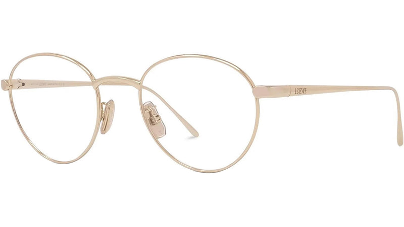 Slim Gold Round Sunglasses