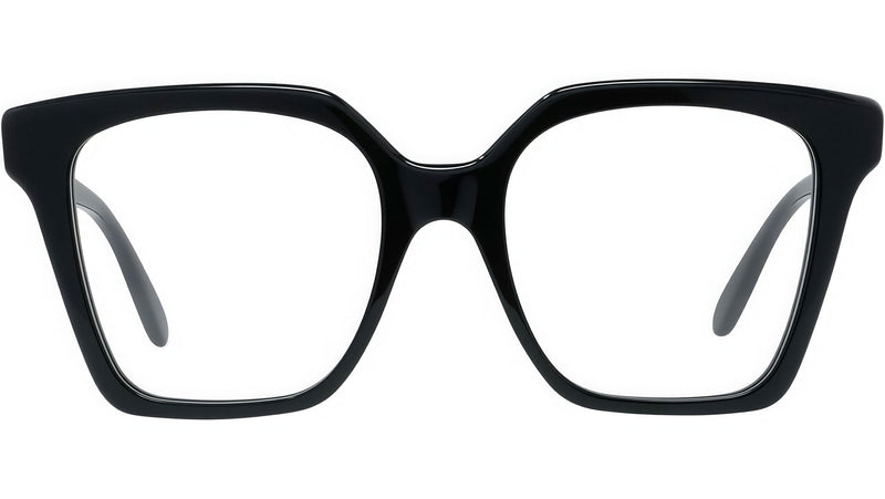Slim Black Square Eyeglasses