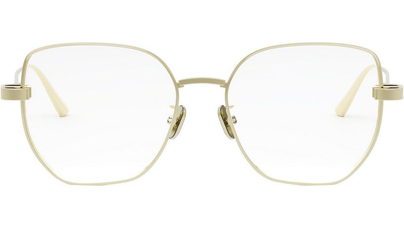 CDiorO S3F Light Gold Geometric Eyeglasses