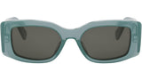Triomphe Opaline Green Rectangular Sunglasses