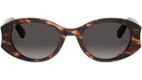 DiorGlow B3I Havana Oval Sunglasses