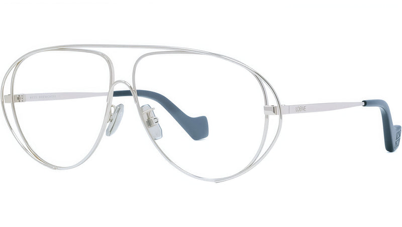 Metal Silver Pilot Eyeglasses