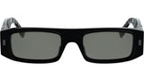 FF Squared Black Rectangular Sunglasses