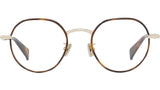 Boke Flower Yellow Round Eyeglasses