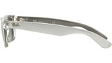 New Wayfarer RB2132 614440 top brushed silver on transp